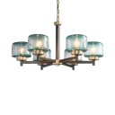 Loft Industry Modern - Elis2 Blue Chandelier